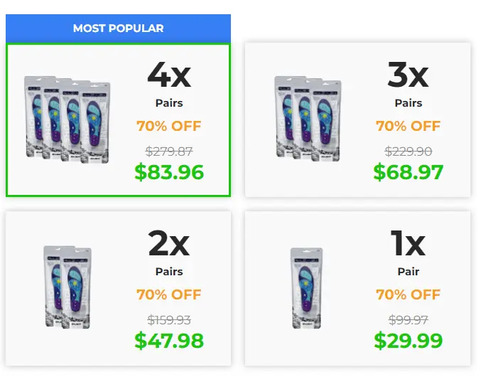 Akusoli Insoles buy price